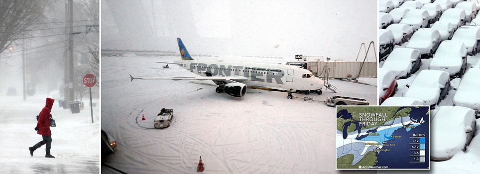 Badai Paksa 1.000 Penerbangan Dibatalkan di AS